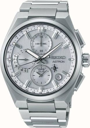 Seiko Astron GPS Solar Quartz Silver Dial Mens Watch SSH159J1