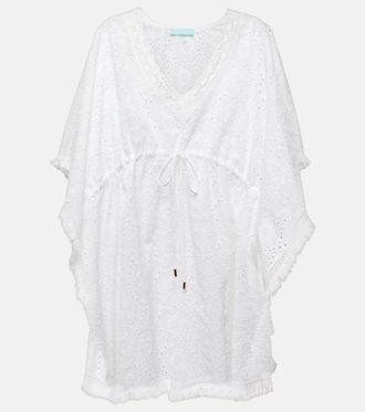 Melissa Odabash Ivy broderie anglaise cotton kaftan