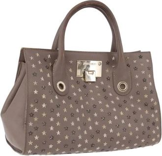 Jimmy Choo London Pre-owned Hand Bag - Dames - Vintage Handtas - Grijs - ONE Size - Leer - Vintage