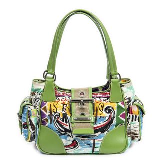 Prada Pre-owned Womens Small Venice Buckle Shoulder Bag Bag - Green - One Size