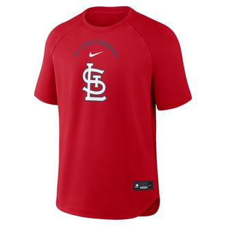 Nike St. Louis Cardinals Authentic Collection Batting Practice Pregame Nike Mens Dri-FIT MLB Top in Red | 04HG163NSCN-7DX