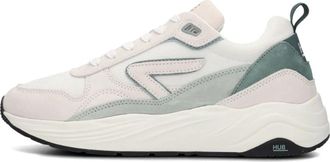HUB Witte lage sneakers voor heren - Heren - Sneakers - Veelkleurig - 41 EU - Schoenen