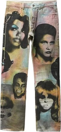 Versace Straight Jeans - Heren - Regular Fit Jeans - Veelkleurig - W32 - Katoen - Jeans