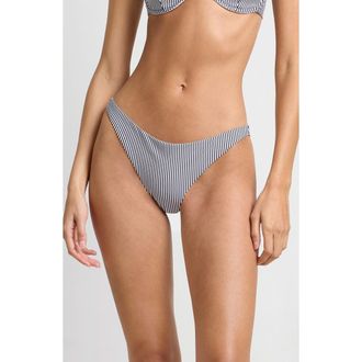 Onia Ashley Bikini Bottoms in Noir Navy/White at Nordstrom Rack, Size X-Small