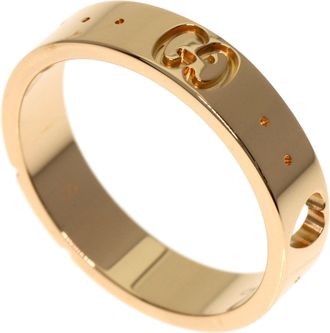 Gucci Icon Pink Gold (18K) Band Ring (Pre-Owned)