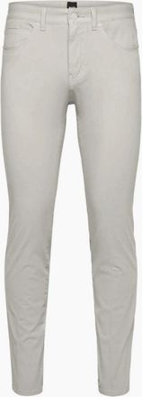 HUGO BOSS Mens H-Delaware5 Slim Fit Lightweight Grey Trousers
