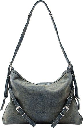 Givenchy Blue Denim Voyou Medium Shoulder Bag (Authentic Pre-Loved)