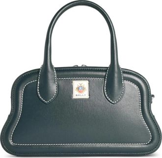 Bally Unda Satchel - Dames - Handtassen - Groen - ONE Size - Leer - Tassen