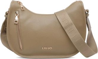 Liu Jo logo zip cross body bag - women - Polyester - One Size - Brown