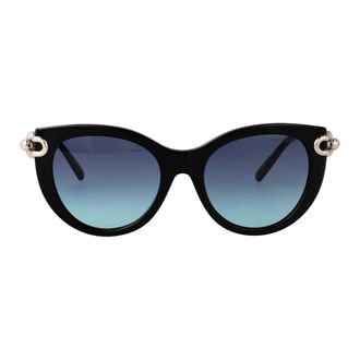 Tiffany & Co. Stijlvolle zonnebril met model 0Tf 4232 - Dames - Zonnebrillen - Zwart - 53 MM - Accessoires