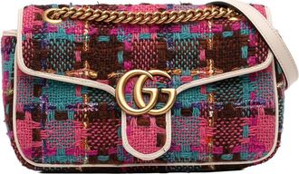Gucci Pre-owned Gucci Medium GG Marmont Tweed Shoulder Bag Ladies E9OF189NZBEQ6LI7