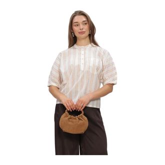 Minus Overhemden, Dames, Wit, S, Katoen, Mspatricia Blouse
