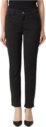 Liu Jo Stretch Straight-Leg Jeans - Dames - Slim Fit Jeans - Zwart - W25 - Jeans