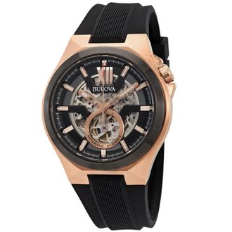 Bulova Mens Black dial Watch