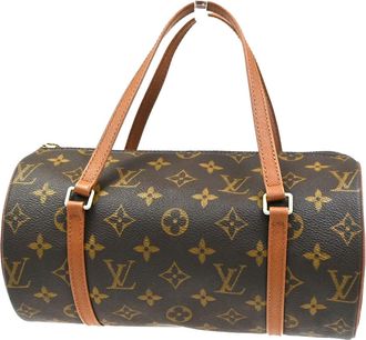 Louis Vuitton Papillon Handbag Monogram Canvas Brown Canvas Handbag (Pre-Owned)