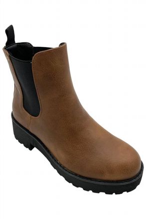Dirty Laundry Womens Maps Smooth Chelsea Boot In Cognac