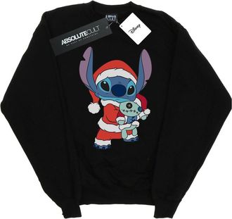Disney Dames/Dames Lilo And Stitch Kerst Sweatshirt (Zwart)