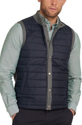 Barbour Essential Mixed Media Vest in Mid Grey at Nordstrom Rack, Size Xx-Large