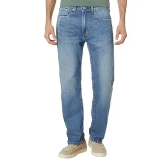 Levi's 505 Jeans Mens Blue Denim Stretch Regular Fit Straight Leg POSH265