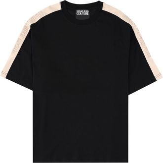 Versace Jeans Couture Black Logo Crew Neck T-Shirt