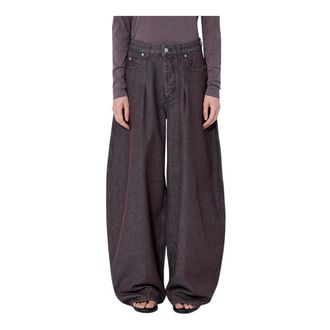 Jacquemus Jeans, Dames, Bruin, W29, Katoen, Le De-N&icirc;mes Ovalo Jeans