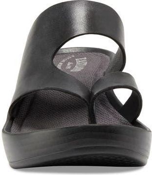Eastland Laurel Leather Platform Wedge Sandal in Black at Nordstrom Rack, Size 10