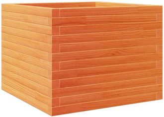 vidaXL Garden Planter Wax Brown 60x60x46 cm Solid Wood Pine Vidaxl