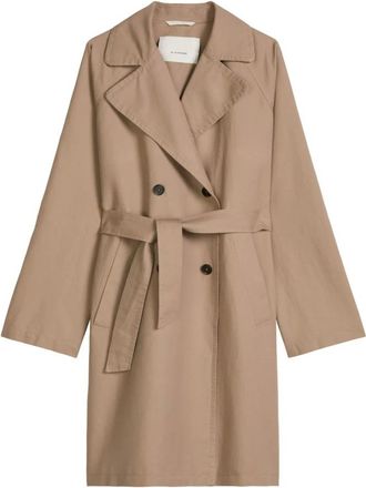 Marc O'Polo Jassen, Dames, Bruin, XL, Katoen, Trenchcoat Regular