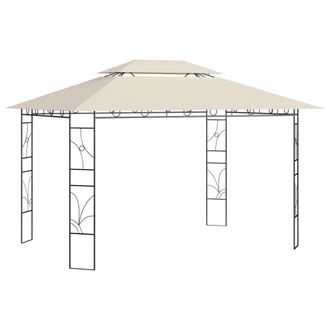Berkfield Home Gazebo 4x3x2.7 m Cream 160 g/m &sup2; in Beige