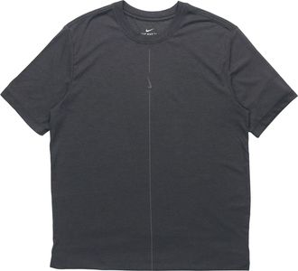 Nike Yoga Dri-FIT Solid Color Quick Dry Sports Short Sleeve Black DJ9651-010