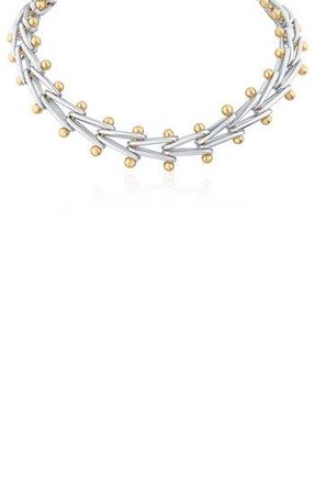 Jardin Two-Tone V-Link Collar Necklace in Gold/Silver at Nordstrom Rack