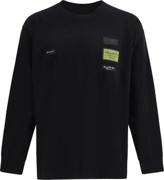 Maison Margiela T-shirt a maniche lunghe - Nero