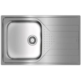 Teka Fregadero Sobre-encimera Acero Inoxidable Rectangular 1 Senos Tek