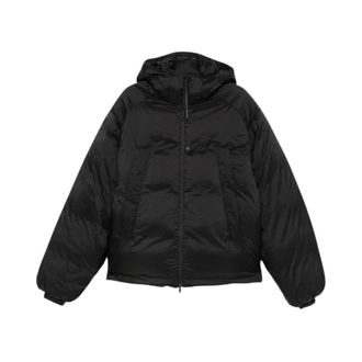 Yohji Yamamoto Piumino con cappuccio - - Jackets - Uomo - Nero - L