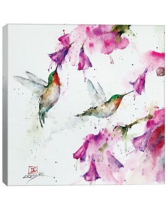 iCanvas Icanvas Hummingbirds & Floral By Dean Crouser Wall Art