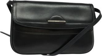 Bally Black Leather Shoulder Bag (Pre-Owned)
