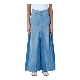 Levi's Wide Trousers, female, Blue, Size: W32 Wide-Leg Denim Trousers