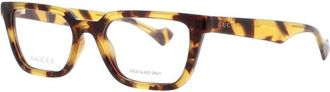Gucci Mens Yellow Square Eyeglass Frames Gg1539O
