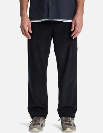 Quiksilver Mens Quiksilver Mens Taxer Drawstring Cord Trousers - Black - Size: 33/32