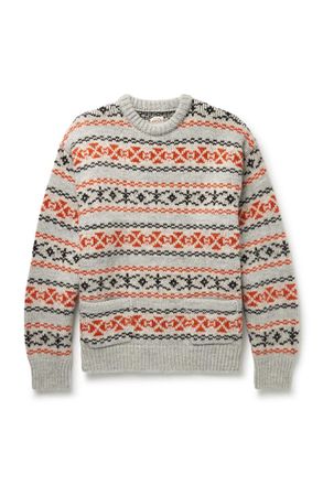 KAPITAL Fair Isle Wool Sweater