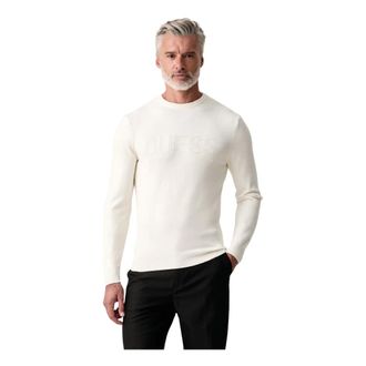 Guess Noburo Trui - Heren - Truien - Beige - Maat: S Viscose