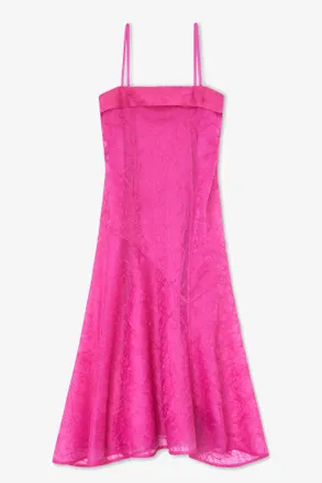 Ganni Dress in Pink Shibori Organza - Size 10/12