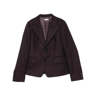 Burberry Dames, Jassen, Paars, Maat: XS Leer