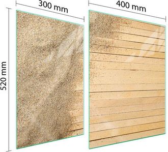 OEM Placa Protectora De Vidrio Para Estufa 70x52 Arena