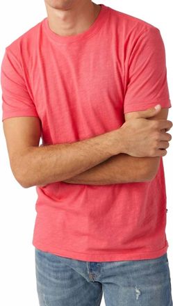 Sol Angeles Mens Essential Slub Crew Top In Pom