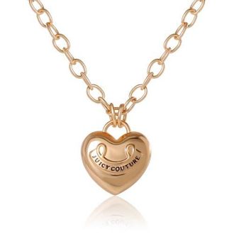 Juicy Couture Gold-Tone Heart Pendant Necklace at Nordstrom