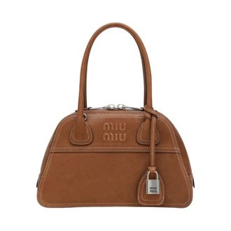 Miu Miu Vivant Handtas - Dames - Tassen - Bruin - Maat: ONE Size Leer