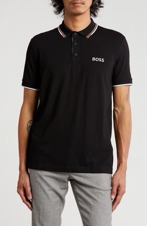 BOSS Paddy Pro Golf Polo in Black at Nordstrom Rack, Size Xx-Large