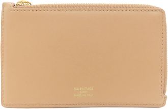 Balenciaga Beige Leather Coin Purse/Coin Case (Pre-Owned)