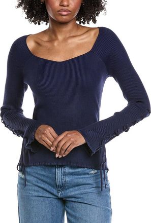 Shelli Segal Laundry By Shelli Segal Tie Sleeve Sweater